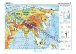 Bản đồ Châu Á - Địa lý tự nhiên